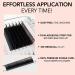 Buy KIARA SKY LASH Premium Cashmere Easy Fan Lash Extensions - Soft Semi-Matte Finish | Professional Use | Black C-0.05 14MM - Buy Online on SooperMarket.com