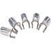 5PCS/SET Reusable Nail Art Extension Forms Guide Acrylic Nail Uv Gel Nail Extention Tips Nails Aluminum Form Guide(Silver) - Buy Online on SooperMarket.com