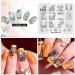 Alexnailart Nail Art Stamping Plate Flowers Geometric Template Image Plate Nail Art Tools (FL020) - Buy Online on SooperMarket.com