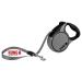 Cong roll -out dog leash in 5m length I for medium -sized dogs up to 30kg i size M i high -quality roller linen with break & lock system in gray i comfortable leash with soft grip & reflective belt terrain m (up to 30 kg) gray