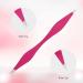 NUOMI 2 Pack Stainless Steel Eyebrow Tweezers with Slant/Pointed Tips - Pink and Black - Makeup Tools for Facial Hair Removal - Buy Online on SooperMarket.com