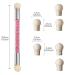 Nail Art Tools Set - Double Head Ombre Sponge Stick & Brush Applicator with 4 Replacement Heads for Perfect Pigment Application - Buy Online on SooperMarket.com