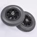 Wheelchair Front Wheel 2Pcs Front Wheel Disabled Wheelchair Solid Spare Tire 8Inch Replacement Wheels for Walker Power Wheelchair Accessory - Buy Online on SooperMarket.com