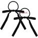 Limtula 2pieces Colorful Ribbon Bowknot Hair Scrunchies Elastic Hair Ropes Ponytail Holder Festival Woman Hair Supplies Black - Buy Online on SooperMarket.com
