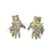 QuikCamo Mossy Oak and Realtree Lightweight 3D Leafy Camo Hunting Gloves for Men (Touch Screen Enabled or Fingerless Options) Touch Screen Tips: NWTF Obsession Large/XL
