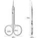 DERDOUT Curved Cuticle Scissors Extra Fine Stainless Steel Small Manicure Scissors with Precise Pointed Tip Grooming Blades - Buy Online on SooperMarket.com