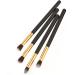Baluue 12 Pcs Eye Make-up Brush Kit Concealer Brushes Cream Eyeshadow Glitter Eyeshadow Foundation Makeup mediumx3pcs Black+goldx3pcs - Buy Online on SooperMarket.com