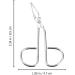Magiclulu Clip Handle Eyebrow Tweezers | Beveled Eyebrow Hair Remover & Plucker Scissors for Precision Grooming - Shop Internationally! - Buy Online on SooperMarket.com