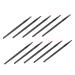 Gogogmee 10pcs Nose Shadow Brush Makeup Concealer Brush Soft Face Blush Brush Eye Makeup Black Wooden Handle