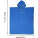 Ultra-Echo Surf Poncho Towel - Quick-Dry Bathrobe for Men & Women | Dark Blue Beach Reversible Microfiber 90x110cm - Buy Online on SooperMarket.com
