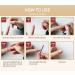 Timmoko Long Square Fake Nails - Exquisite Gold Foil Stripes Design - 24pcs - Buy Online on SooperMarket.com