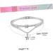 MAGICLULU Star Hand Jewelry Gemstone Bracelets Cuff Bracelet Sun and Moon Bracelet Star Women Bracelet Womens Bracelets Bracelet for Women Crystal Bead Bracelet Pendant Miss Vintage Silver 19.5*1.2cm - Buy Online on SooperMarket.com
