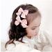 Girls Pink Bow Hair Clips - Set of 2 Cute Barrettes for Little Girls | Hair Accessories - Buy Online on SooperMarket.com