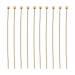 BENECREAT 100PCS 18K Real Gold Plated Ball Pins 22 Gauge Ball Head Pins for DIY Jewelry Making Findings Earring- 35mm (1.4) Long Ball Head Pins Ball Head Pins - 35x0.6mm