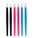 KELYDI 6pcs Plastic Handle Rubber Tipped Nail Cuticle Pusher Nail Art Manicure Tools Nail Cleaner for Men and Women