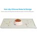 AUDWUD Silicone Waterproof Dog & Cat Feeding Mat - Anti-Slip Pet Bowl Mat 87x58 cm Beige | Durable Easy Clean Pet Accessories - Buy Online on SooperMarket.com