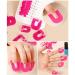 26 Piece Nail Polish Glue Model Leakproof Manicure Protection Tool + 1 PC Sticker Nail Stickers Letters Small J (Pink One Size) pink one size - Buy Online on SooperMarket.com