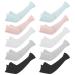 Regerly long poor sleeves 6 pairs arm sleeves cover cooling unisex cooling uv protection arm cooling covers breathable arm cover all outdoor sport protection for running cycling hike 10