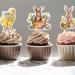 Easter Cake Toppers - 8PCS Easter Cupcake Toppers Decorations Easter Rabbit Cupcake Picks Easter Egg Cake Decoration Picks Happy Easter Cupcake Toppers Easter Party Decorations - Buy Online on SooperMarket.com