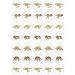 35 x Pre Cut Dinosaur Bones Cake Cupcake Toppers/Decorations Edible Wafer Paper