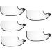 NOLITOY 10 Pcs Shampoo Funnel Hair Coloring Shampoo Grooming Apron Hair Styling Cape Straight Hair Shawl 59X25X1CMx5pcs Transparent Colorx5pcs