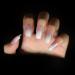 Medium Long Square Pink White Gradient Press on Nails | Full Cover Fake Nails for DIY Manicure | Christmas Nail Art Tips - Buy Online on SooperMarket.com
