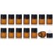 Enslz 50 Empty Amber Glass Bottles for Essential Oils - Refillable Brown 1ml | Perfect for DIY and Craft Projects - Buy Online on SooperMarket.com