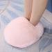Akozon Foot Warmer for Women Heating Winter Office Heating Feet Slippers Shoes (Gray) USB Foot Warmer Cushion Electric (Pink)