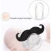 Silicone Baby Funny Pacifier with Cute Beard Design - Food Grade, Portable Teething Binky for Kids - Perfect Gift - Buy Online on SooperMarket.com