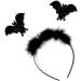 Halloween Black Glitter Bat Headband Boppers Fancy Dress Alice Hair Band for Women Girls by Glitz4Girlz - Buy Online on SooperMarket.com