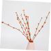 5pcs Artificial Berry Branch Christmas Ornaments Christmas Decoration Christmas Garland Berry Artificial Tree Picks Holly Berry Sprigs Plants Decor Plastic Small Fruit Halloween Orange 30x5cm - Buy Online on SooperMarket.com