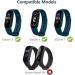 Buy Ainiv Adjustable Fitness Bracelets for Xiaomi Mi Band 3/4/5/6/7/8 - Waterproof Silicone/Nylon/Stainless Steel - 3-Pack in Black/Gray/Blue - Buy Online on SooperMarket.com