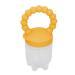 Fruit pacifier feeder food and feeder-pacifier food that relieves the wound gums multifunctional for food (yellow)