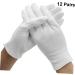 minkissy 24 Pairs Hand Care Laboratory Coin Cotton Industrial Hand Work Moisturizing White Plate - Buy Online on SooperMarket.com