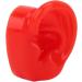 Pair of Red Silicone Human Ear Models for Acupuncture Display - Buy Online on SooperMarket.com