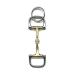 JA Horse metallic keychain pendant horse rider pony bits D-ring