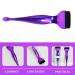 NOLITOY Makeup Foundation & Concealer Brush Set | Flat Top & Eye Shadow Brushes with Spoon for Liquid Blending - Purple - Buy Online on SooperMarket.com