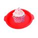 IMIKEYA 1pc Non Stick Nonstick Red Silicone Cake Mold Cookie Mold Baking Pan Silicone Molds Round Cake Pan Silicone Gummy Molds Silicone Baking Mold Silicone Mold for Cake Pizza Bakeware 31 X28.5CM Red
