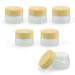 M schen with lid Danankeji 6 pieces of cremed box empty 20ml ointment puts glass reusable travel cosmetics container for creams cosmetic storage lotions