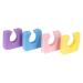 Americanails Onezeez Individual Toe Separators - Assorted Pastel Colors - Extra Soft & Comfortable - Only Two Separators Per Foot - Perfect Pedicure & Polish Application - Professional Quality - 144ct Purple, Blue, Pink. Yellow