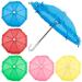 Azure Zone 5 Pack Colorful Mini Umbrella Cute Mini Sunny Rainy Umbrella for Decoration Photography Props Supplies