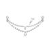 Silver Rhinestone Double Chain Headpiece for Women - Wedding & Prom Accessory - Buy Online on SooperMarket.com