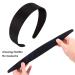 ANBALA Black Headbands for Women - 5 Pack of Plain DIY Satin Headbands in Various Sizes - Non-Slip and High Elasticity Headbands for Women and Girls - Buy Online on SooperMarket.com