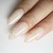 YTD Likomey Nude Gel Nail Polish 15ml - French Jelly Milky White with Gold Foil | UV Varnish for Light Skin Tone - Buy Online on SooperMarket.com