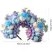 JSGHGDF Bridal Garlands Florals Crown Wedding Flower Headband Beach Wreath Hairband Girls Hair Accessory Women Head Hoop Props Blue - Buy Online on SooperMarket.com