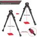 JINSE Universal Barrel Bipod 9-11 inch | Clamp-on, Foldable & Lightweight | Barrel Size 0.4'' to 0.7 - Buy Online on SooperMarket.com