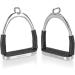 Equinate Safety Bar Charles 10cm - Stainless Steel Rubber Anti-Slip Stirrup Set for Adults & Children - Relieves Ankles - 2 Pieces - Buy Online on SooperMarket.com