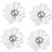 ABOOFAN 2pcs 1 20pcs Craft Chiffon Flowers Satin Ribbon Cloth Flower Accessories Clothes Flower Manual Whitex2pcs Size 1x2pcs - Buy Online on SooperMarket.com