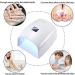 Rechargeable Cordless 66w UV Led Nail Lamp for Gel Polish - 5 Timer Settings, LCD Display - White - Buy Online on SooperMarket.com