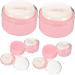 Kisangel 12 Pcs Body Powder Puff Box Baby Powders Set | Charming Pink Synthetic Sponge | Baby Powder Container 8x6cm - Pink (Pack of 2) - Buy Online on SooperMarket.com